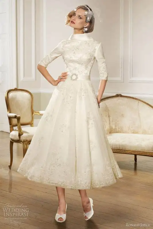 ronald-joyce-bridal-2013-sleeve-tea-length-wedding-dress