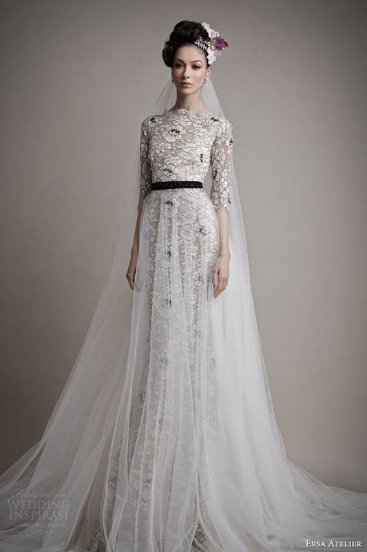 ersa-atelier-bridal-2015-kahina-black-colored-lace-wedding-dress-sleeves-tulle-overskirt