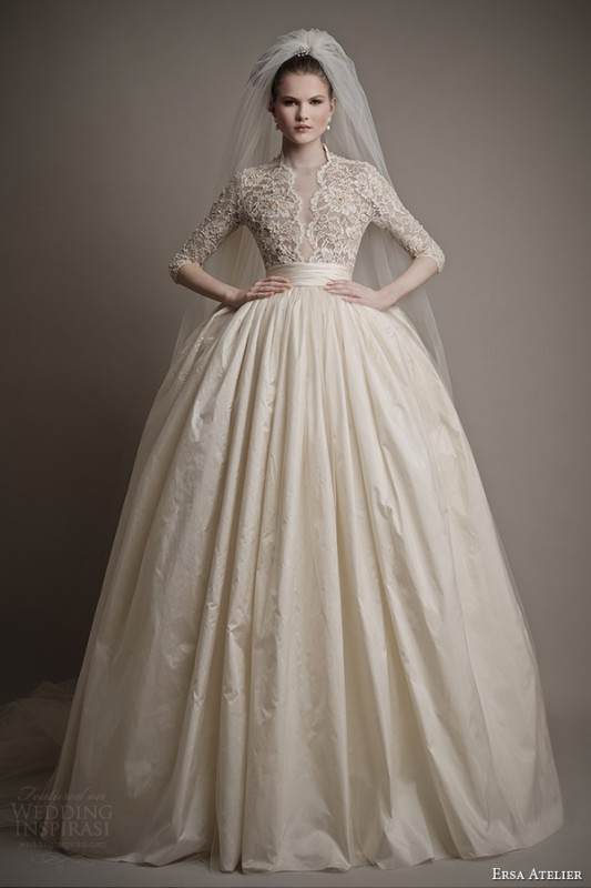 ersa-atelier-wedding-dresses-2015-charlotte-ball-gown-lace-bodice-sleeves