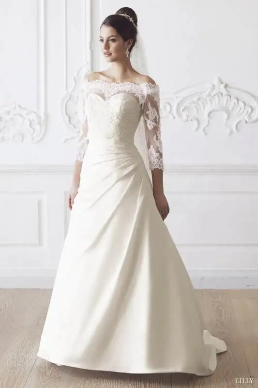 lilly-bridal-2014-off-the-shoulder-wedding-dress-with-sleeves-style-08-3260-cr