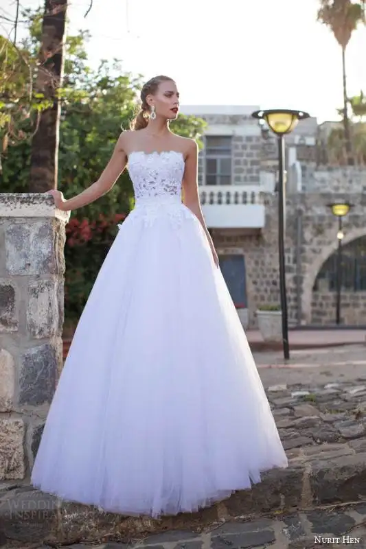 nurit-hen-wedding-dresses-summer-2014-bridal-strapless-ball-gown