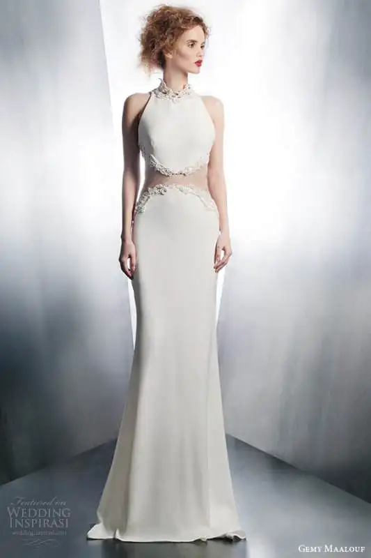 gemy-maalouf-wedding-dresses-2015-bridal-gown-sheer-waist-style-4129