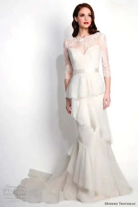 modern-trousseau-wedding-dresses-fall-2015-raven-couture-strapless-bridal-gown-with-matching-lace-jacket