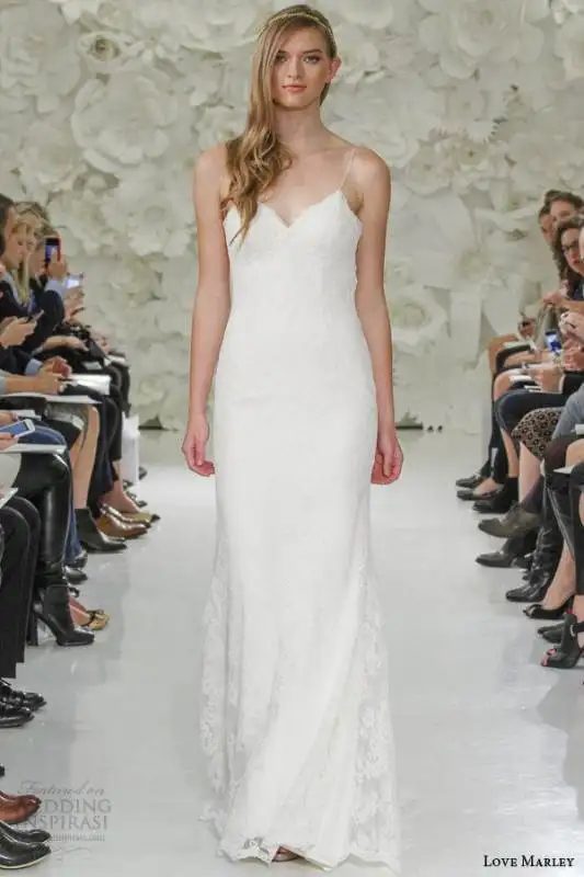 love-marley-bridal-spring-2015-inez-fit-flare-sheath-wedding-dress-spaghetti-straps