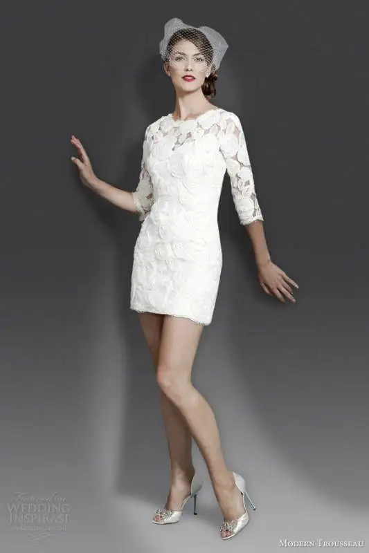 modern-trousseau-fall-2014-tiffani-short-wedding-dress-with-sleeves-533x800
